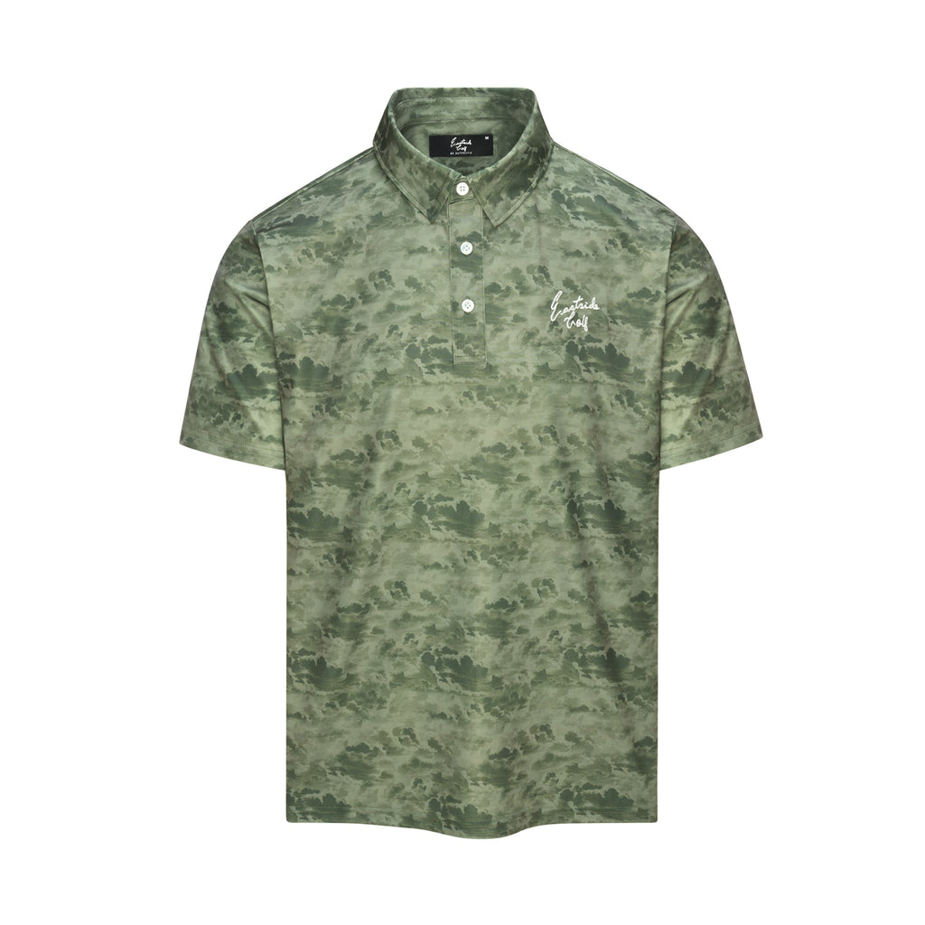 Cloud Print Signature Polo